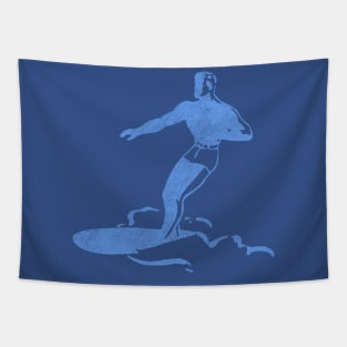 Retro Surfer Dude (Distressed Graphic Version) Tapestry