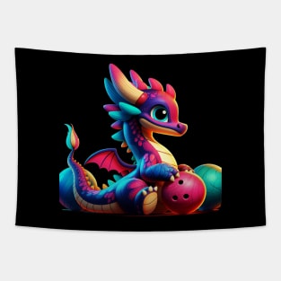 Rufie the Dragon - Bowling #46 Tapestry