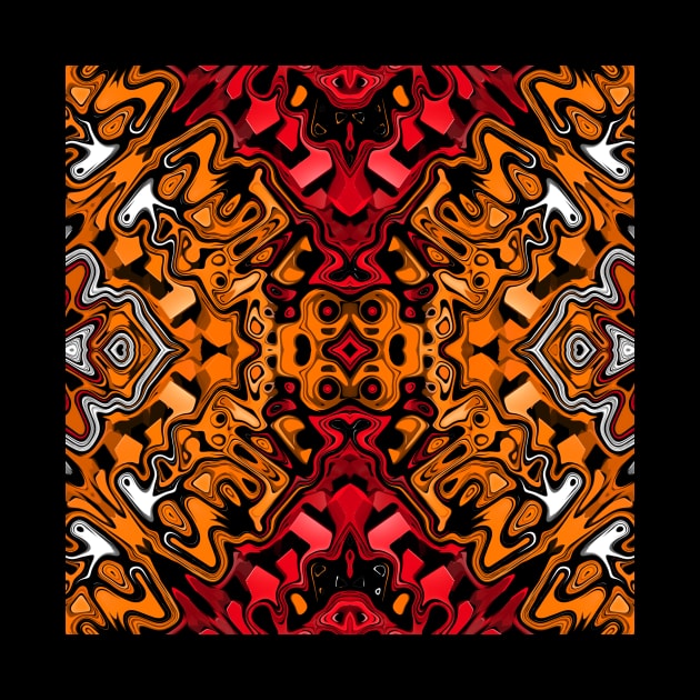 Orange Red White by perkinsdesigns