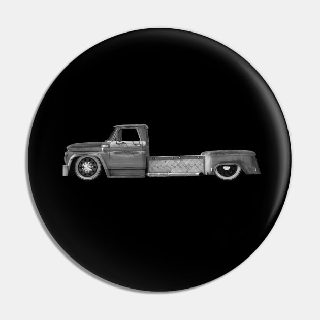 1965 Chevy C-60 Ratrod - B&W Pin by mal_photography