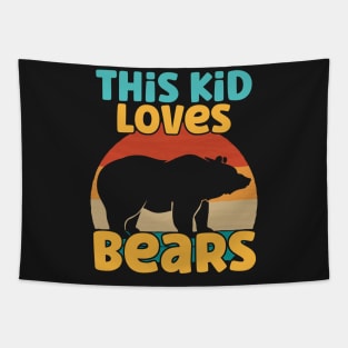 Kids This Kid Loves Bears - Bear lover design Tapestry