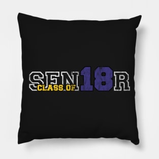 Senior Class of 2018 - High School College Graduate Pillow