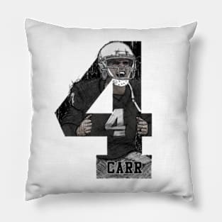 Derek Carr Las Vegas Sketch 4 Pillow