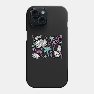 Day of the Dead Flamingos Phone Case