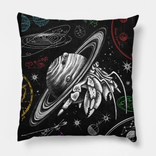 Astronomy Hermit Crab B Pillow