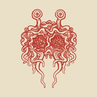 Flying Spaghetti Monster (tomato sauce) T-Shirt