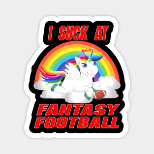 I suck at fantasy football Magnet