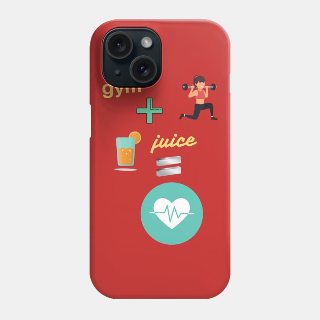 gym and juice Phone Case by ZAGGYSHIRT