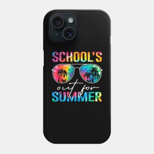 Schools Out For Summer Tie Dye Last Day Of School Teacher Phone Case