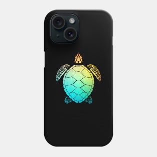 Cute Turtle Loves The Beach - Yeah Save The Sea Turtle Black Phone Case