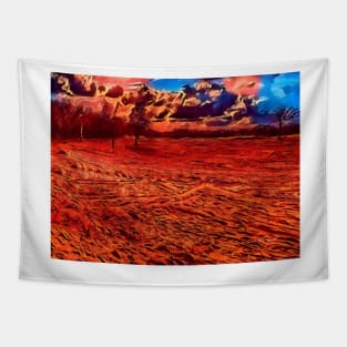 Texas Sand Box - Colored Graphic Tapestry