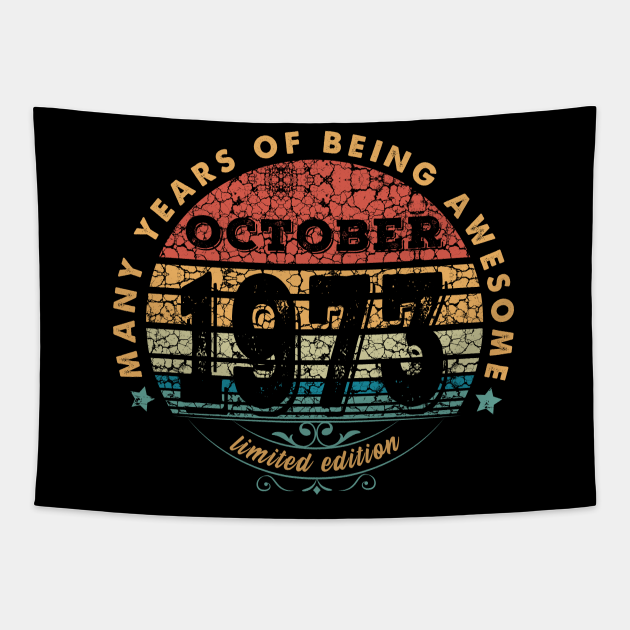Born In October 1973 Vintage Shirt ,47th Years Old Shirts,Born In 1973