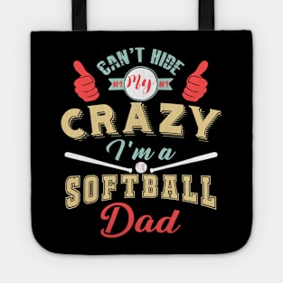 Crazy Dad Softball Player Tote