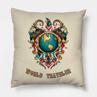 World Traveler Pillow