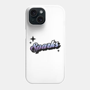 Sparks - Retro Classic Typography Style Phone Case