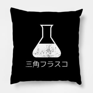 Erlenmeyer Flask in Japanese, 三角フラスコ Pillow