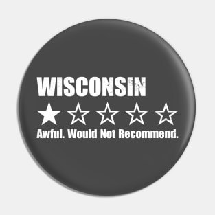 Wisconsin One Star Review Pin