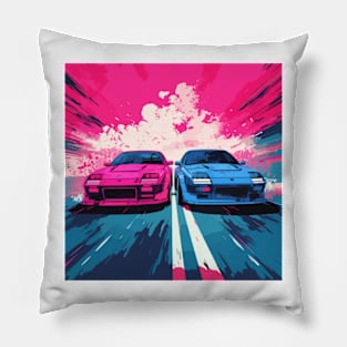 A Rainbow Race Pillow