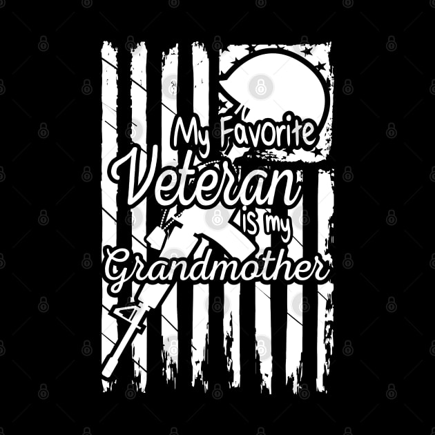 my favorite veteran is my grandmother gift idea by tee4ever