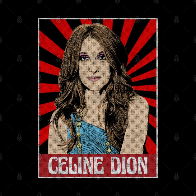 Celine Dion 80s Pop Art by Motor Lipat