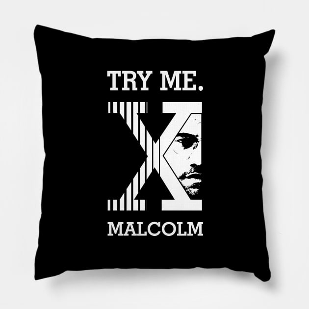 Malcolm X Pillow by Amberstore