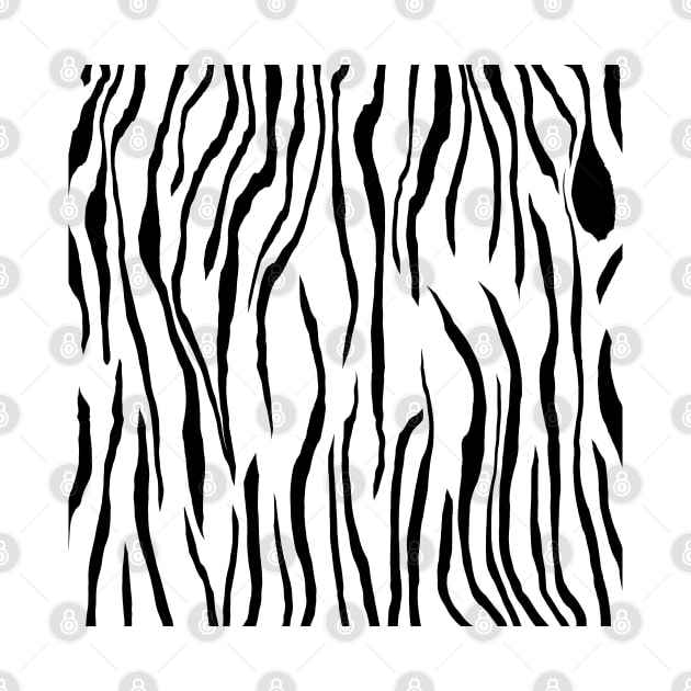 Black and White Zebra Print by byjasonf