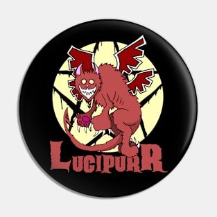 Lucipurr, the Fallen Angelic Demon Cat Pin