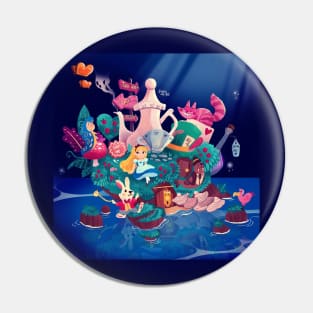 Alice in Wonderland Island Pin