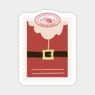 Vintage Stamp: Approved Santa Suit Magnet