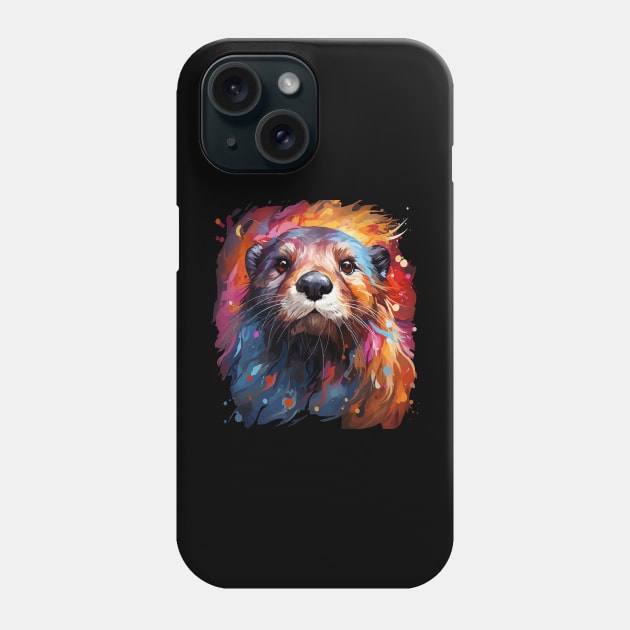 Otter Rainbow Phone Case by JH Mart