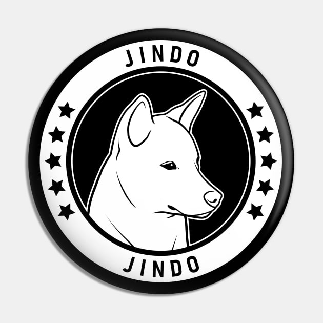 Jindo Fan Gift Pin by millersye