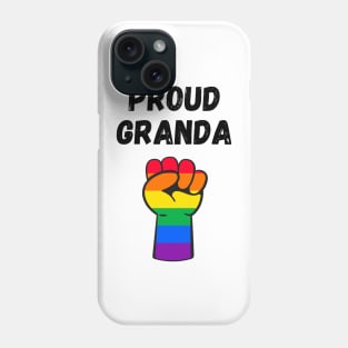 Proud Granda Rainbow Pride T Shirt Design Phone Case