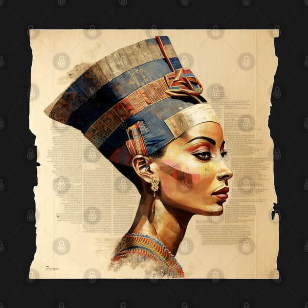 Nefertiti the Queen of Egypt by Buff Geeks Art