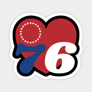 For The Love Of Philly 76ers v3 Magnet