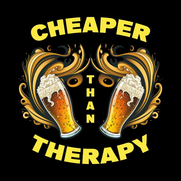 Beer Cheaper than Therapy by i2studio