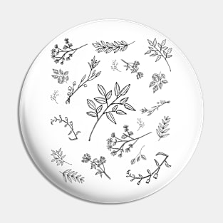 BLACK AND WHITE PLANT ART FOR THOSE  EASILY DISTRACTED BY PLANTS Pin