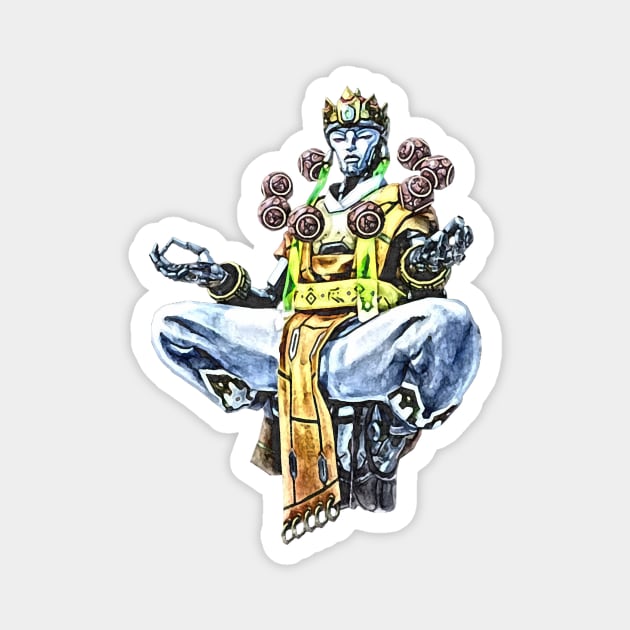 Overwatch Zenyatta Sanzang Magnet by Green_Shirts