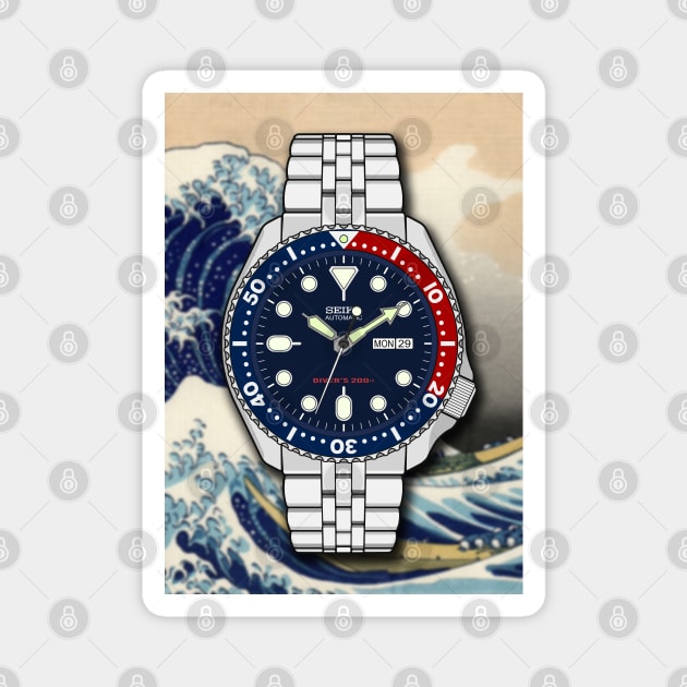 Seiko SKX Diver's Watch Magnet by HSDESIGNS