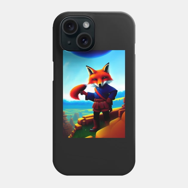 CUTE COMIC BOOK STYLE FOX Phone Case by sailorsam1805