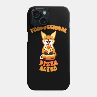 Professional Pizza Eater Fox Funny Gift For Fox Pizza Lovers Phone Case