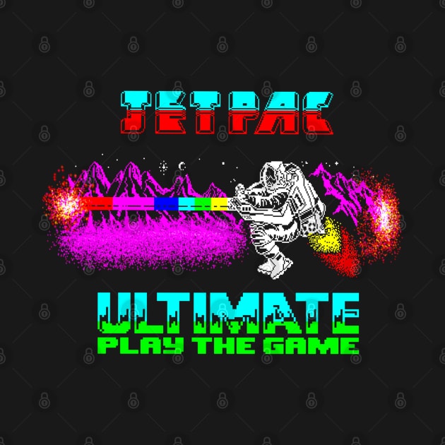 Retro Gaming Jet Pac 80s Classic by MotorManiac