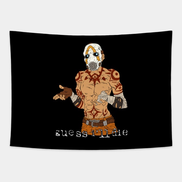 GUESS I'LL DIE v2 Tapestry by cptHABIT