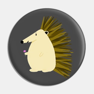 Hedgehog and Daisy Pin