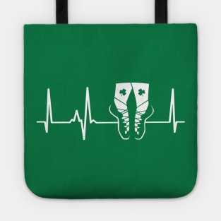 Irish Dance Heartbeat Funny St Patrick's Day Gift Women Girls Tote