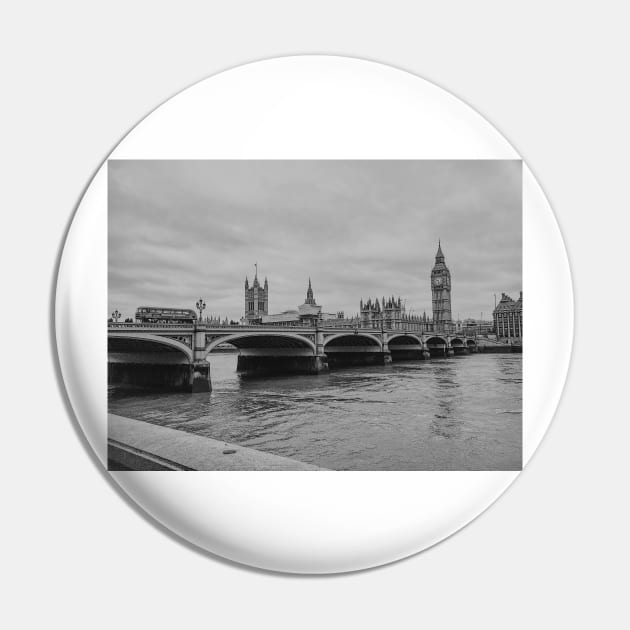Black and White London City, Big Ben, Westminster Bridge Photography - Travel Photography Pin by BloomingDiaries