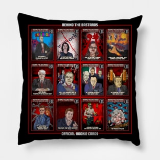 Behind The Bastards Official Rookie Cards 2 Pillow