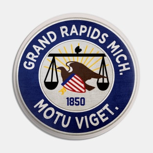 Grand Rapids Chicks • AAGPBL Patch • Grand Rapids, Michigan Pin