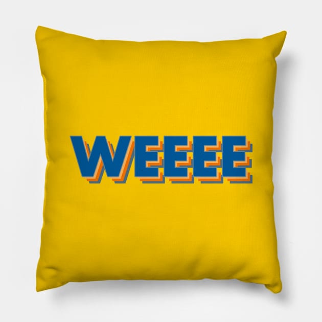 Weeee! Pillow by lowercasev