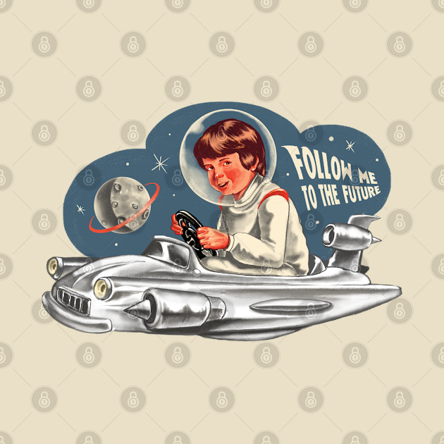 Follow Me To the Future - Vintage - Phone Case