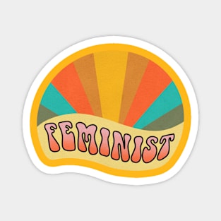 Retro Feminist Magnet